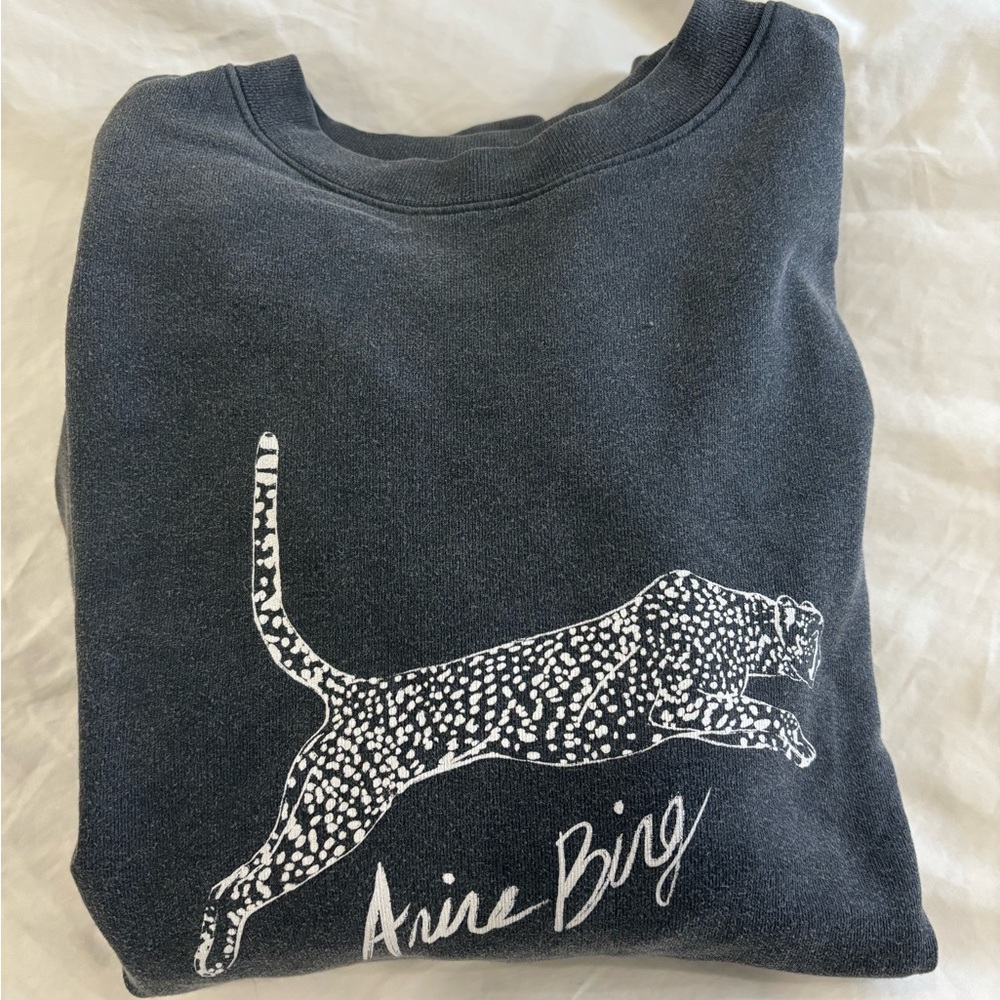 Anine Bing Spencer Spotted Leopard Sweater
